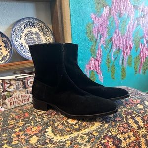 Aldo Black Suede Mens Boot size 10.5